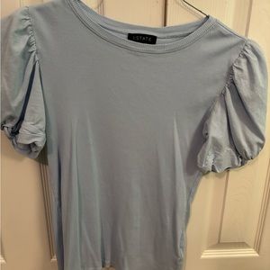 Baby Blue 1. State puff sleeve shirt in size small